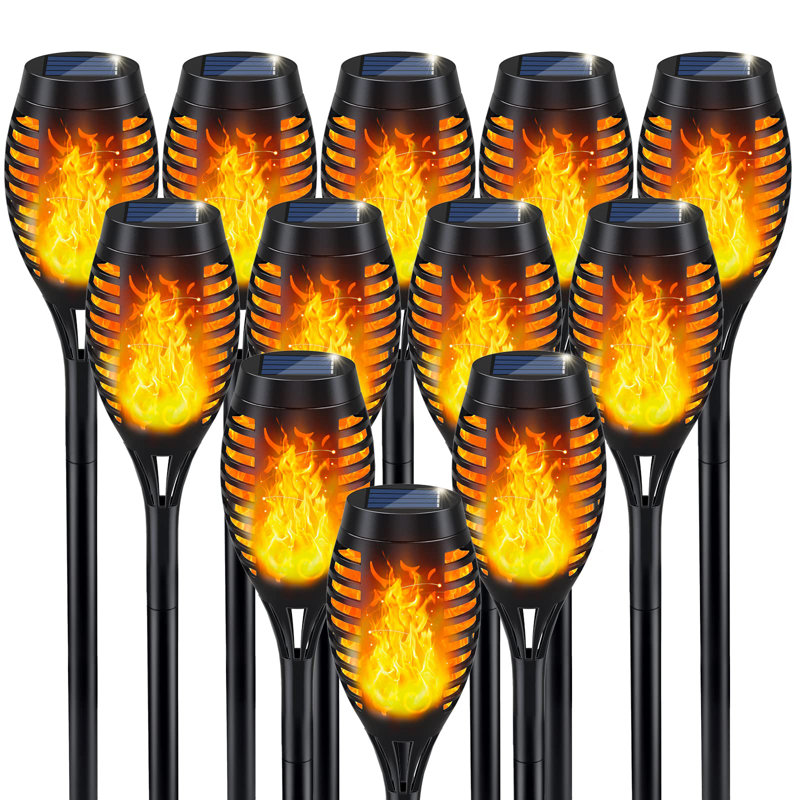 Flame yard lights top